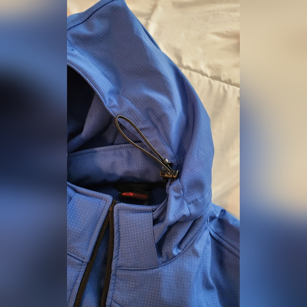 Womans Blue Softshell Waterproof Jacket - image 5